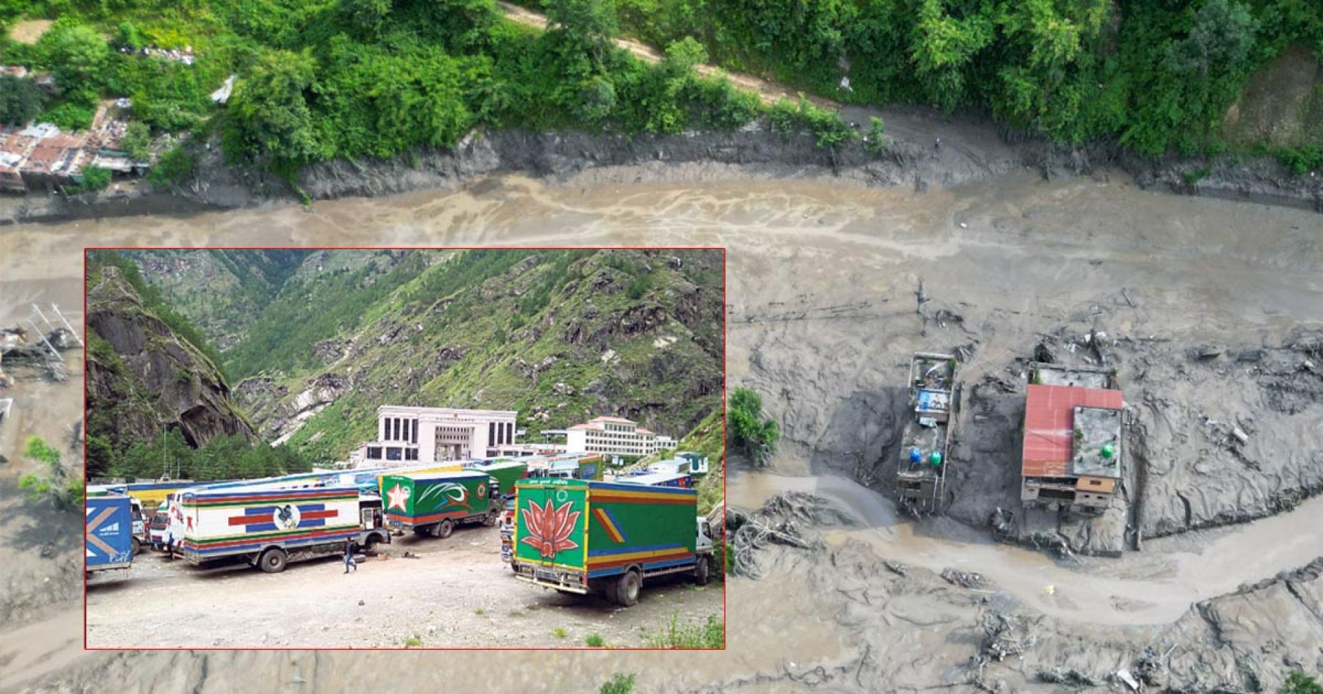 चीनबाट सामान बोकेर आएका ५०० भन्दा धेरै कन्टेनर बाढीमा बेपत्ता